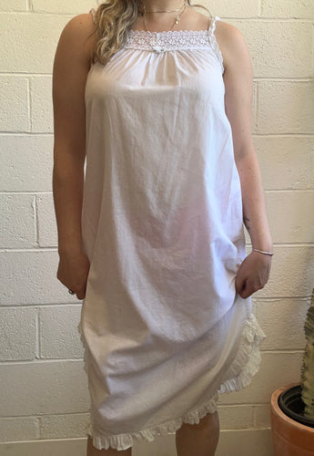 Vintage White Cotton Dress/Nighty