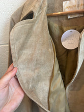 Load image into Gallery viewer, Vintage Suede Tan Wrap Jacket