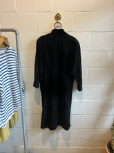 Load image into Gallery viewer, Vintage Long Black Suede Jacket