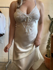 Vintage White Lace Slip