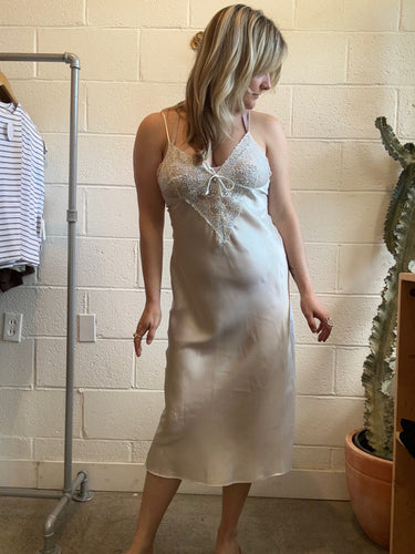 Vintage White Lace Slip