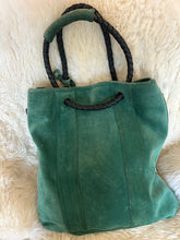 Load image into Gallery viewer, Vintage 3.1 Phillip Lim Green Suede Zip Purse