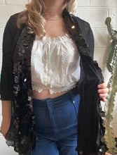 Load image into Gallery viewer, Vintage Black Sequined Sweater