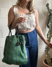 Load image into Gallery viewer, Vintage 3.1 Phillip Lim Green Suede Zip Purse