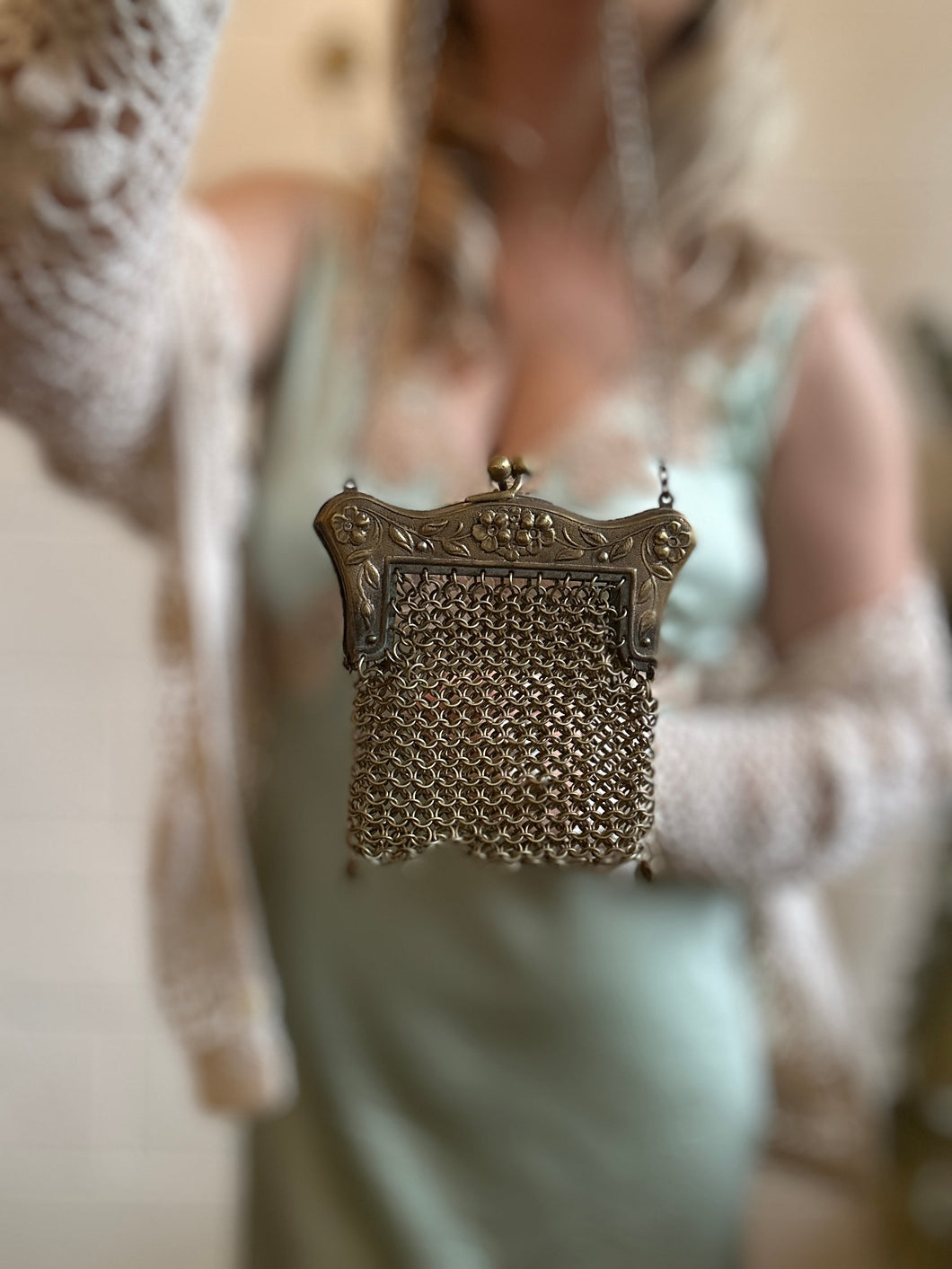 Antique 1930's Chain Coin Purse