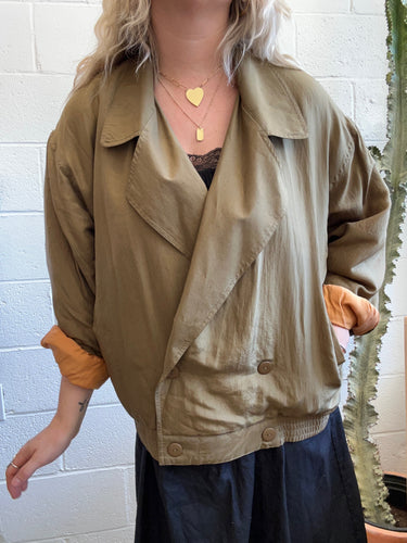 Vintage Silk Green Jacket
