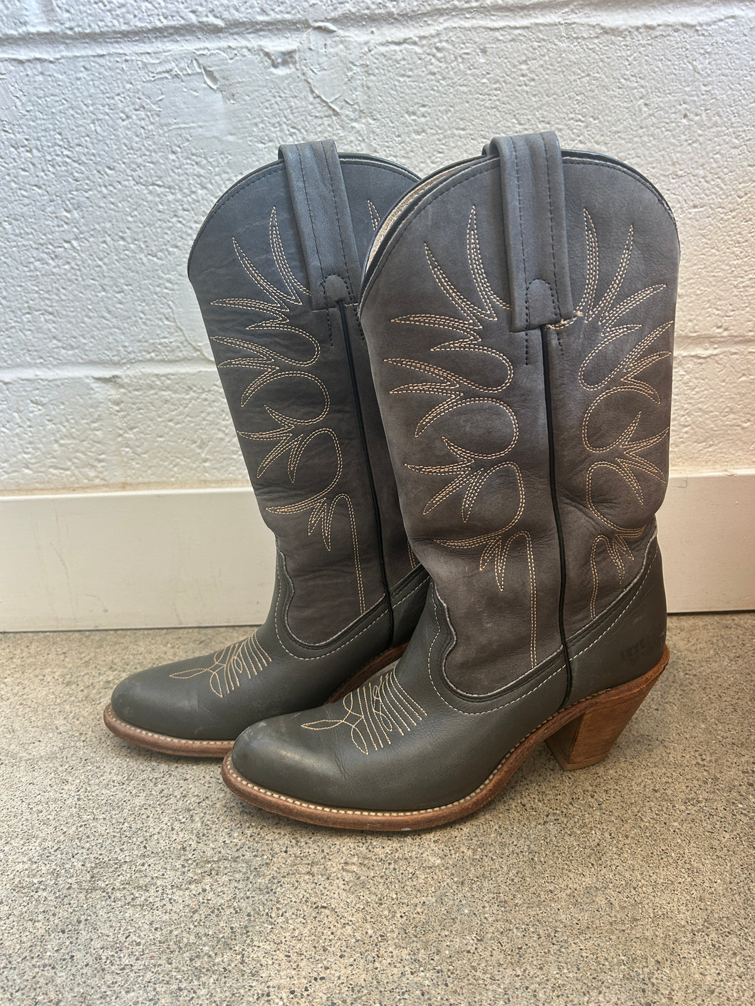Vintage Grey Frye Boots