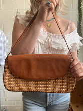 Load image into Gallery viewer, Vintage Brown Woven Brahmin Purse