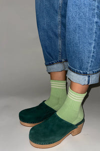 Le Bon Girlfriend  Socks - GREEN LEAF