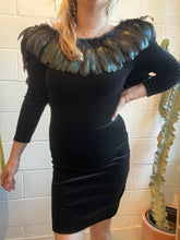 Load image into Gallery viewer, Vintage Anne Green Feather Dress