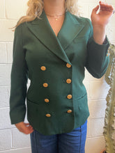 Load image into Gallery viewer, Vintage Green Ann Freedberg Blazer