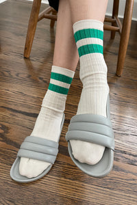 Her Varsity Socks - GREEN