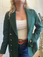 Load image into Gallery viewer, Vintage Green Ann Freedberg Blazer