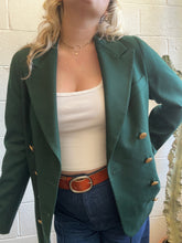 Load image into Gallery viewer, Vintage Green Ann Freedberg Blazer