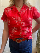 Load image into Gallery viewer, Vintage Red Print High Noon Button Down