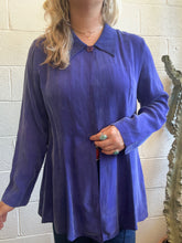 Load image into Gallery viewer, Vintage Dark Purple Blouse