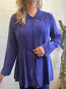 Vintage Dark Purple Blouse