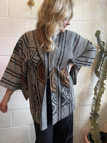 Vintage Print Kimono