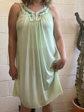 Load image into Gallery viewer, Vintage Light Green Slip Dress Nighty