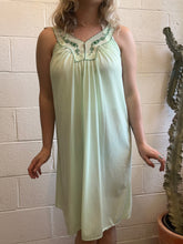 Load image into Gallery viewer, Vintage Light Green Slip Dress Nighty