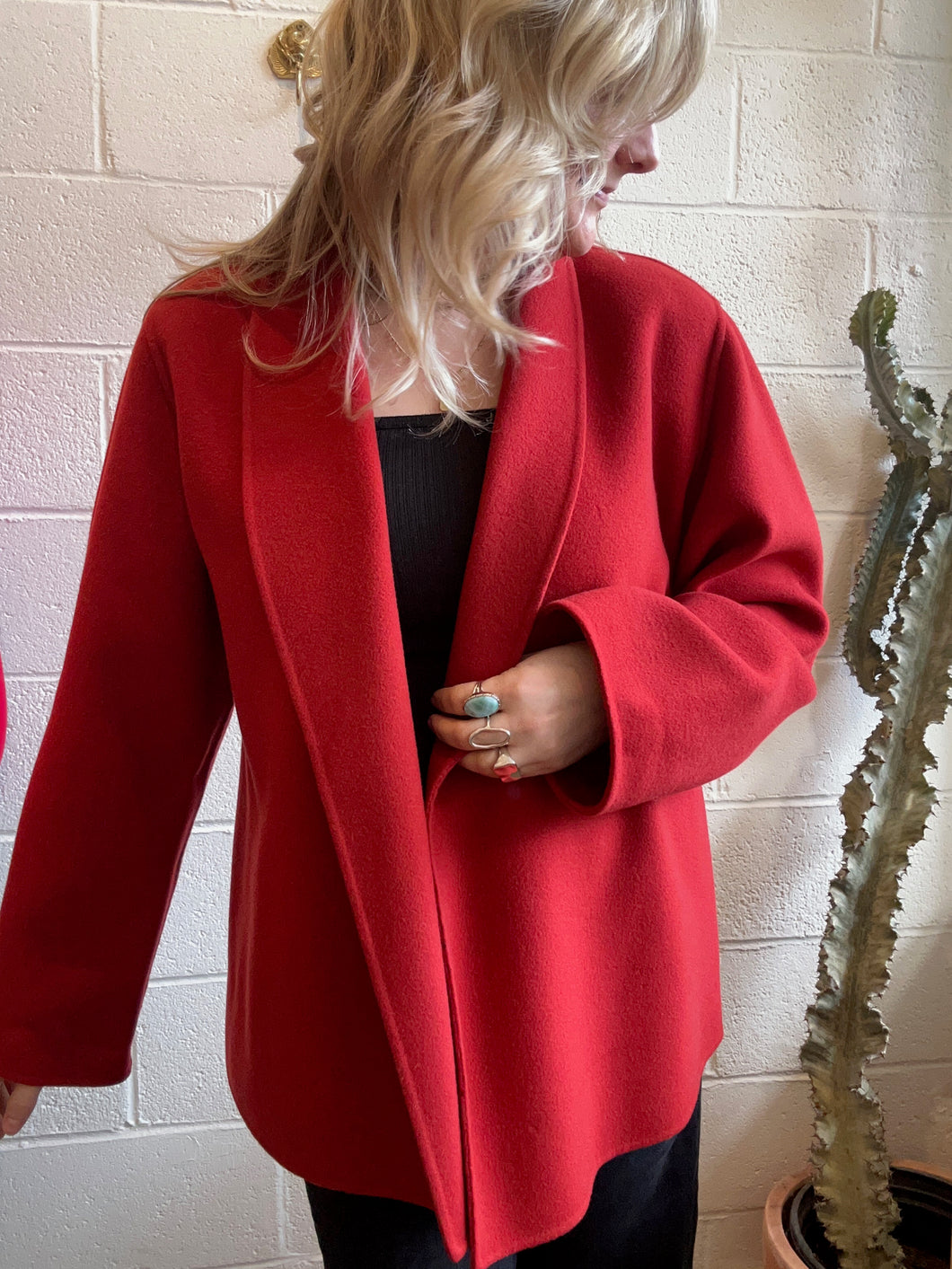 Vintage Red Ellen Tracy Jacket