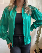 Load image into Gallery viewer, Vintage Green Blouse