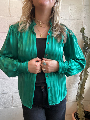Vintage Green Blouse