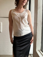 Load image into Gallery viewer, Vintage Cream Lace Tank