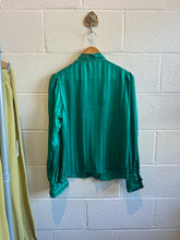 Load image into Gallery viewer, Vintage Green Blouse