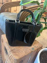 Load image into Gallery viewer, Vintage Black Patent Guess Purse