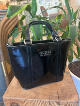 Load image into Gallery viewer, Vintage Black Patent Guess Purse