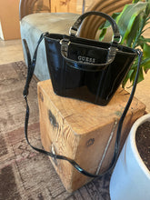 Load image into Gallery viewer, Vintage Black Patent Guess Purse