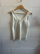Load image into Gallery viewer, Vintage Cream Lace Tank