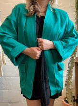 Load image into Gallery viewer, Vintage Turquoise I. Magnin Blazer Jacket