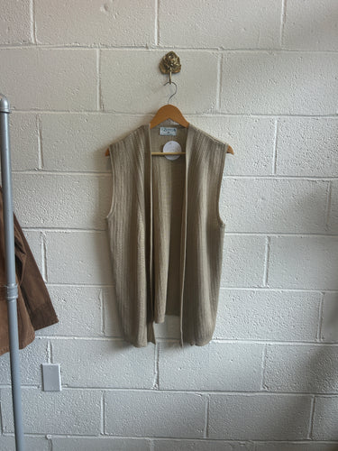 Vintage Tan Knit Vest