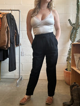 Load image into Gallery viewer, Vintage Black Gianni Sport Trousers