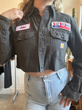 Load image into Gallery viewer, Vintage Cropped Patched Carhartt Button Down