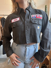 Load image into Gallery viewer, Vintage Cropped Patched Carhartt Button Down