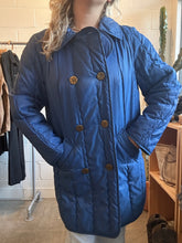Load image into Gallery viewer, Vintage Blue Long Puffer Jacket