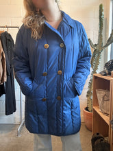 Load image into Gallery viewer, Vintage Blue Long Puffer Jacket