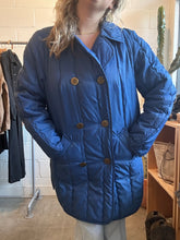 Load image into Gallery viewer, Vintage Blue Long Puffer Jacket