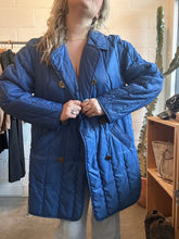 Load image into Gallery viewer, Vintage Blue Long Puffer Jacket