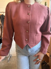 Load image into Gallery viewer, Vintage Button Down Cropped Jacket