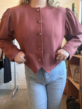 Load image into Gallery viewer, Vintage Button Down Cropped Jacket