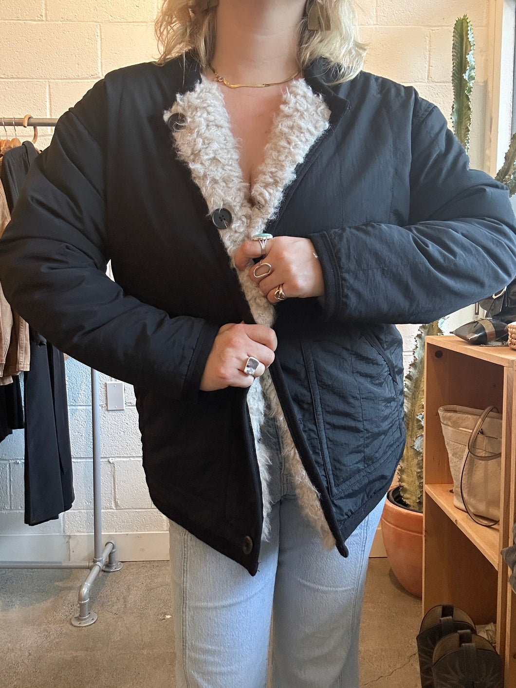 Pre-Loved Alex Mill Black Puffer Jacket