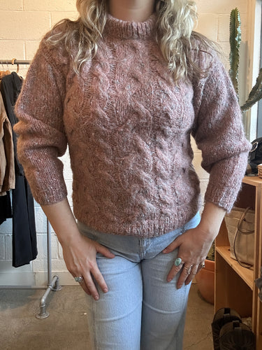 Vintage Cable Knit Chunky Sweater