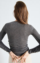 Load image into Gallery viewer, American Vintage - Women&#39;s T-Shirt Massachusetts : MELANGE CHARCOAL