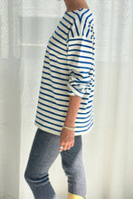 Load image into Gallery viewer, Le Bon Shoppe Marseille Top - Blue Stripe on Cream