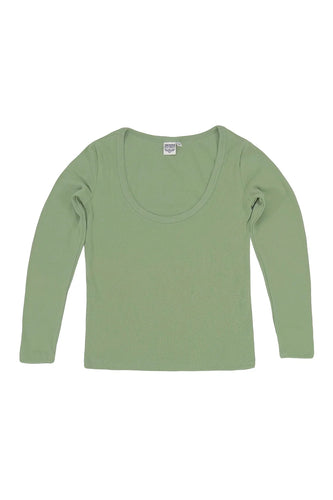 JUNGMAVEN Paseo Long Sleeve Tee - Pistachio