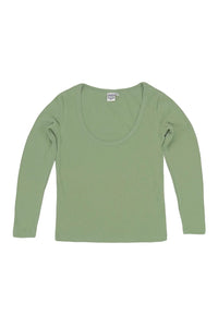 JUNGMAVEN Paseo Long Sleeve Tee - Pistachio